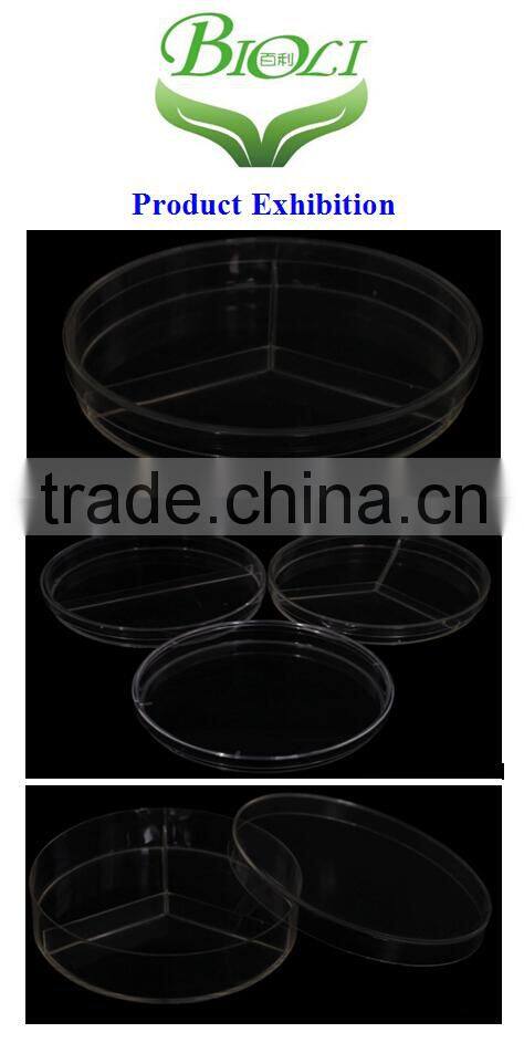 90*15mm three-room plastic petri dish