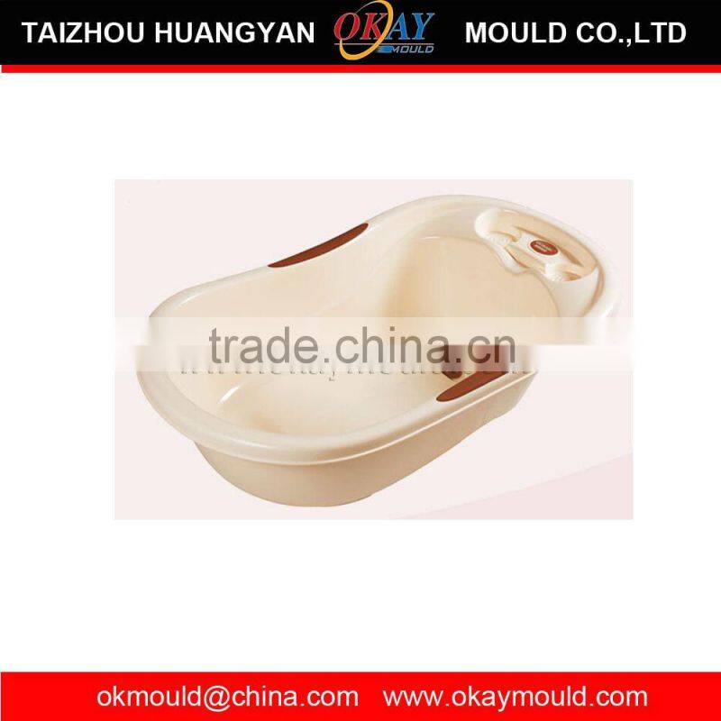 2015 New Design Plastic Injection Baby Bathe tub mold , long mold lifespan