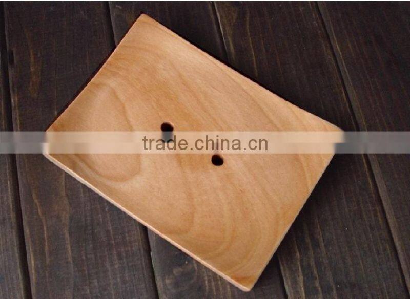 2014 Hot sale beech wooden soap dish