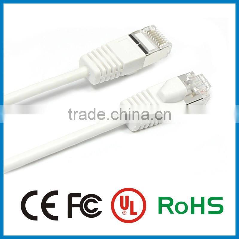 china cables red /white color with individual shielding cat6a patch cord cable