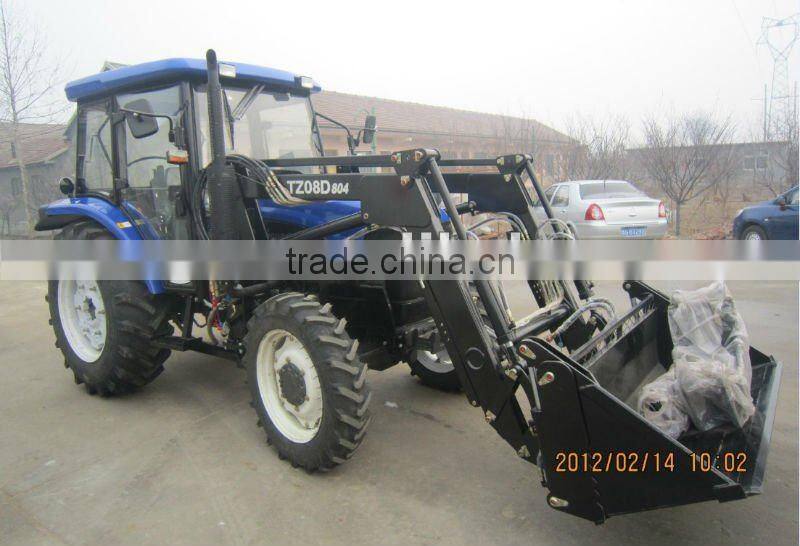 Australia hot selling TZ-8 60-80HP 4WD Farm Tractor Front end loader