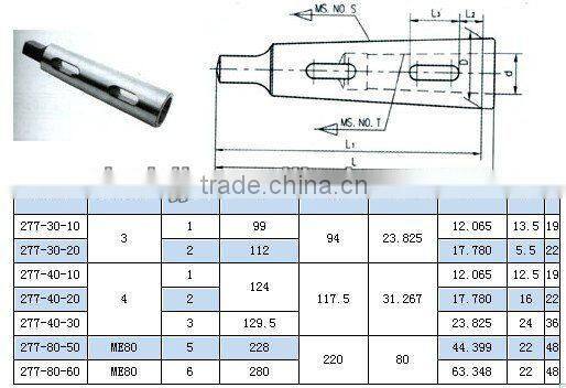277 MORSE TAPER SLEEVE