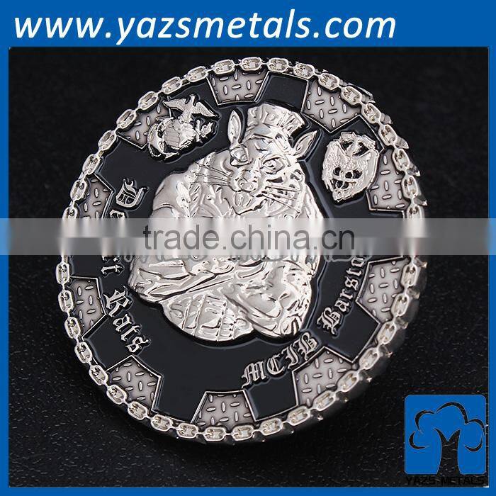 round custom metal coin making