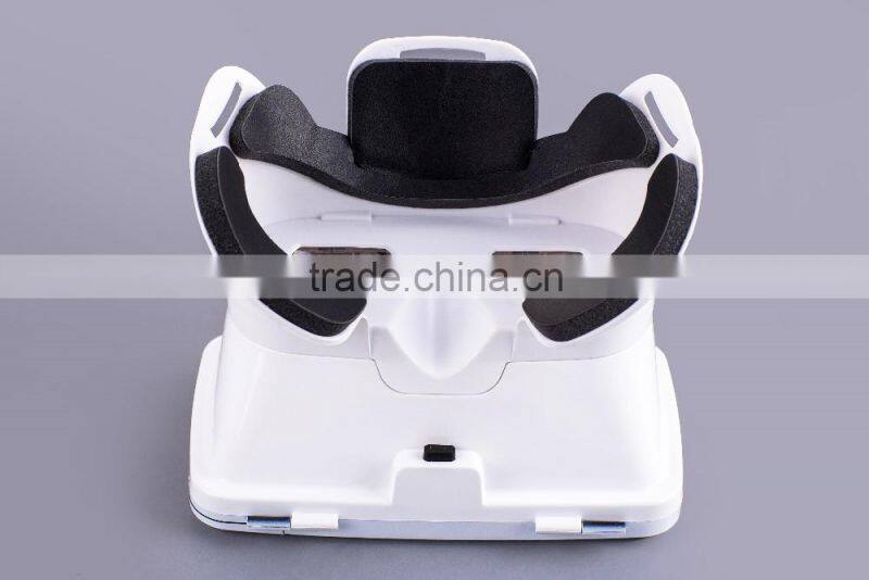 silicone 3D VR GLASSES virtual reality headset box case mobile VR headcase with button key