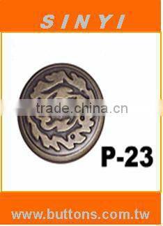 Press Snap Fastener Cap Embossed P-23