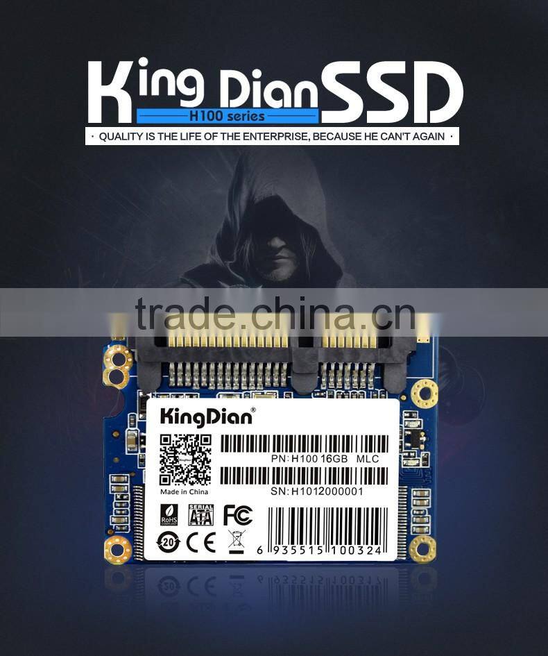 Original Brand KingDian Hard Disk 16GB Half slim sata2 Solid State Drive SSD internal hard drive price(H100 16GB)