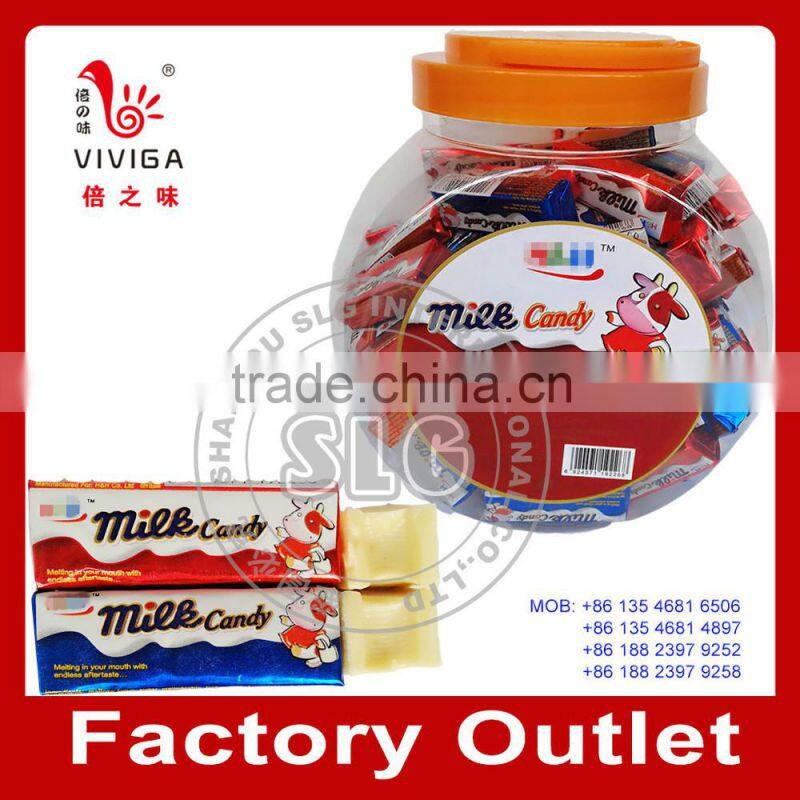 Africa hot big jar pack milk chew candy
