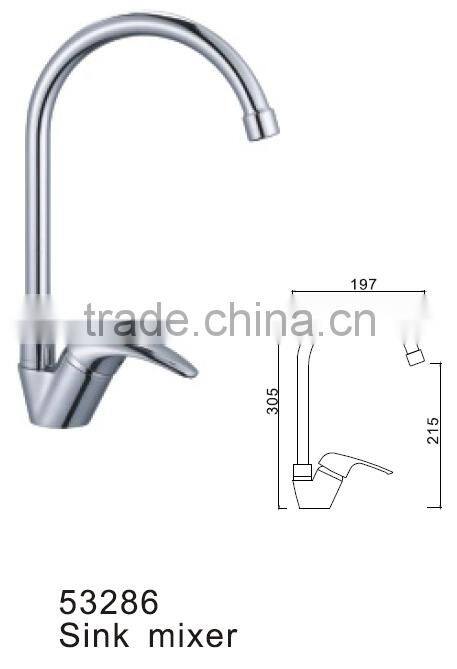 Cheap deck mounted sink mixer faucet for kitchen