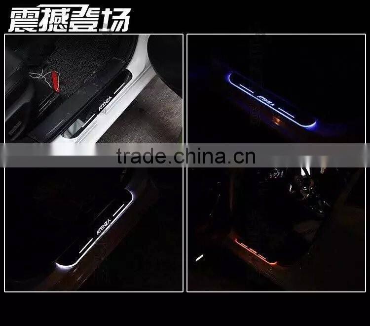 2016 Newest Car LED Welcome pedal Logo Flash led moving door scuff sill plate