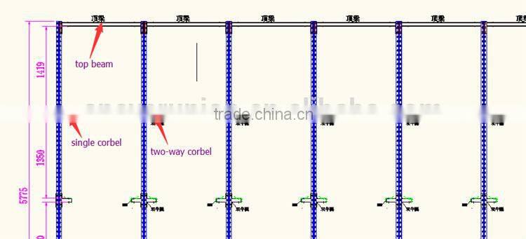 Cheap racks ,trucks can drive right into the racks from China