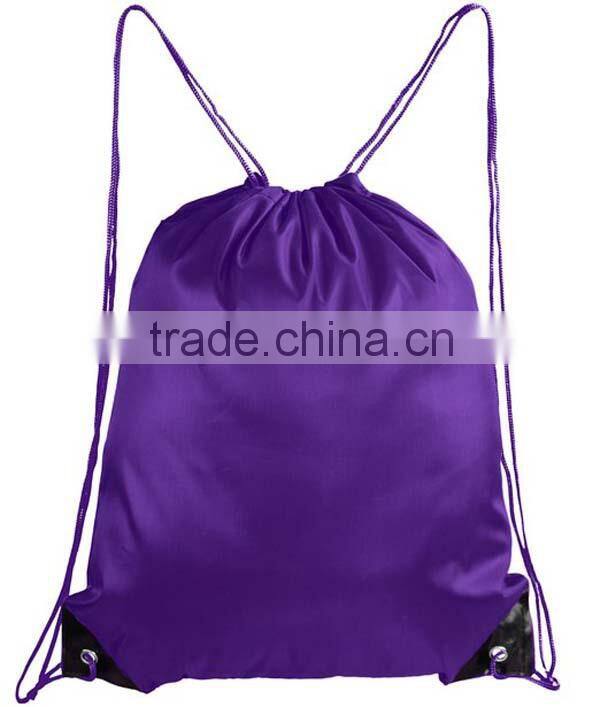 china factory supply cheap satain drawstring backpack
