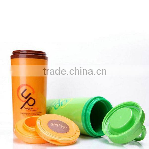 400 ml Food Grade PP Plastic Vacuum Bottle With Tea holder