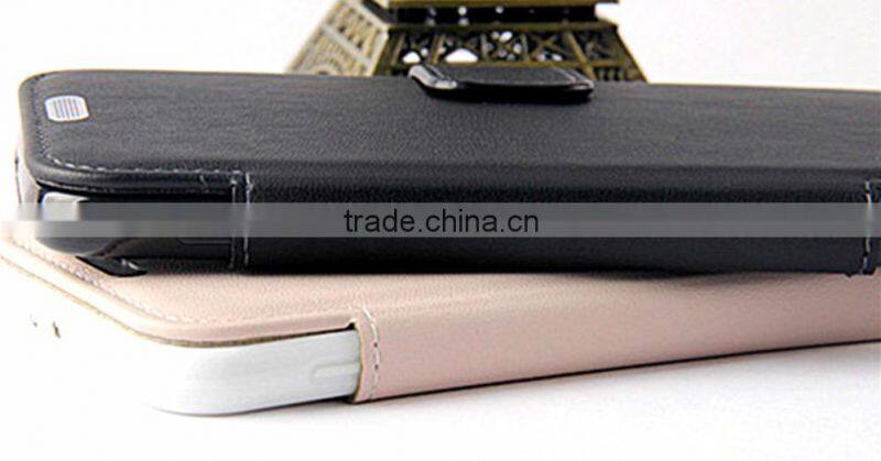 Good quality durable leather flip case for Samsung galaxy S6