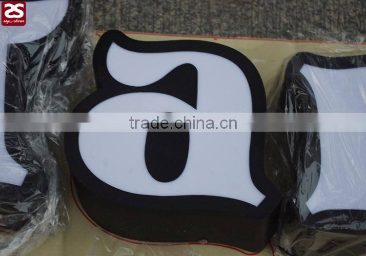 Channel Letter Lighted Outdoor Stainless Steel Frame Face Lit Acrylic Signs