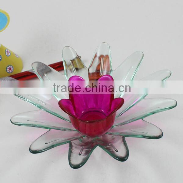 dirrerent shapes christmas glass candle holder for home decoration
