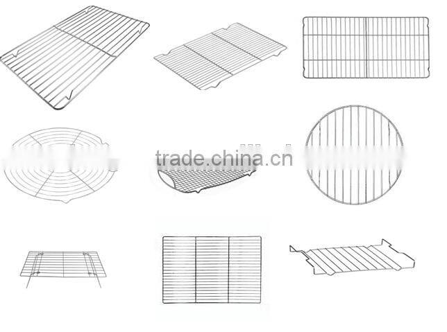 Icegreen Kitchen Use Metal Wire Grid Stainless Steel Silver Cooling Rack