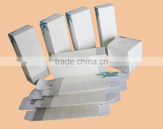 Guangzhou Simple Plain fancy white paper box,folding small paper box with custom logo printed