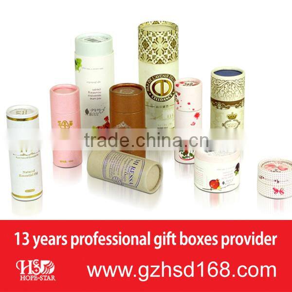 Costum made colorful tube packaging large fancy gift paper round box for Christmas gift bithday gift packaging