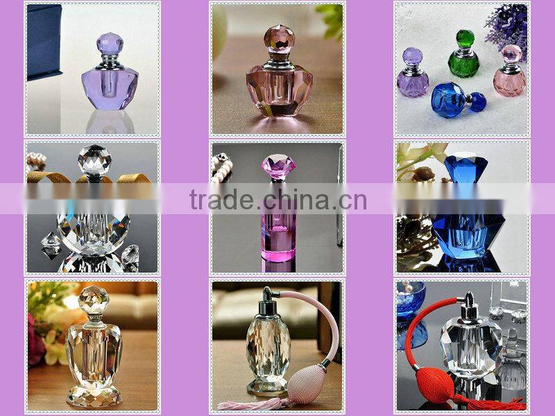 Fancy Pink Crystal Body Size Refillable Perfume Spray Bottle