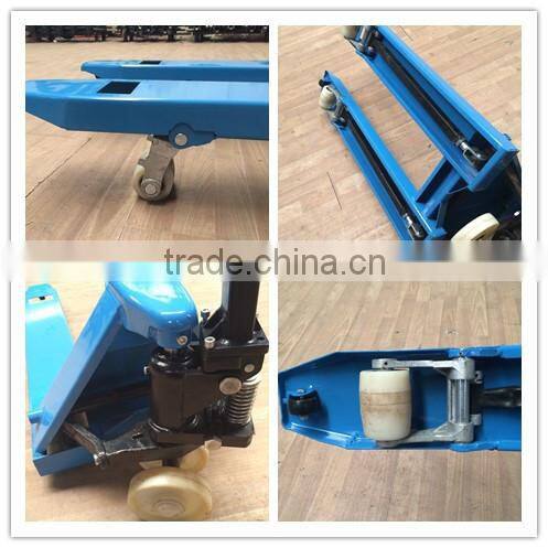 easy control fork lifter hand pallet truck 2t capacity made in china