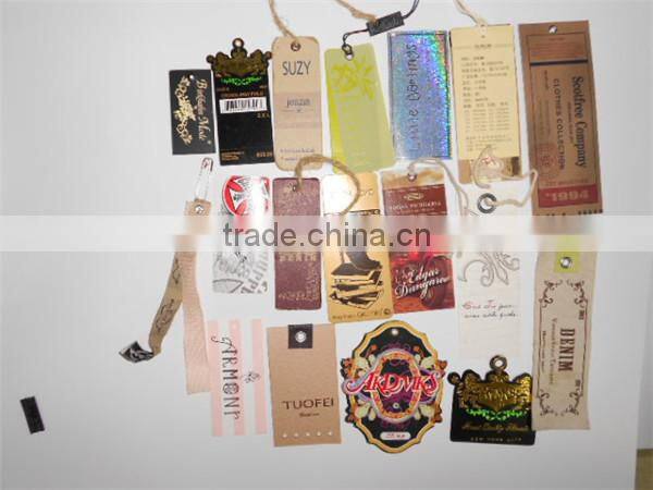 recycled jeans garment jeans paper hang tag with strings