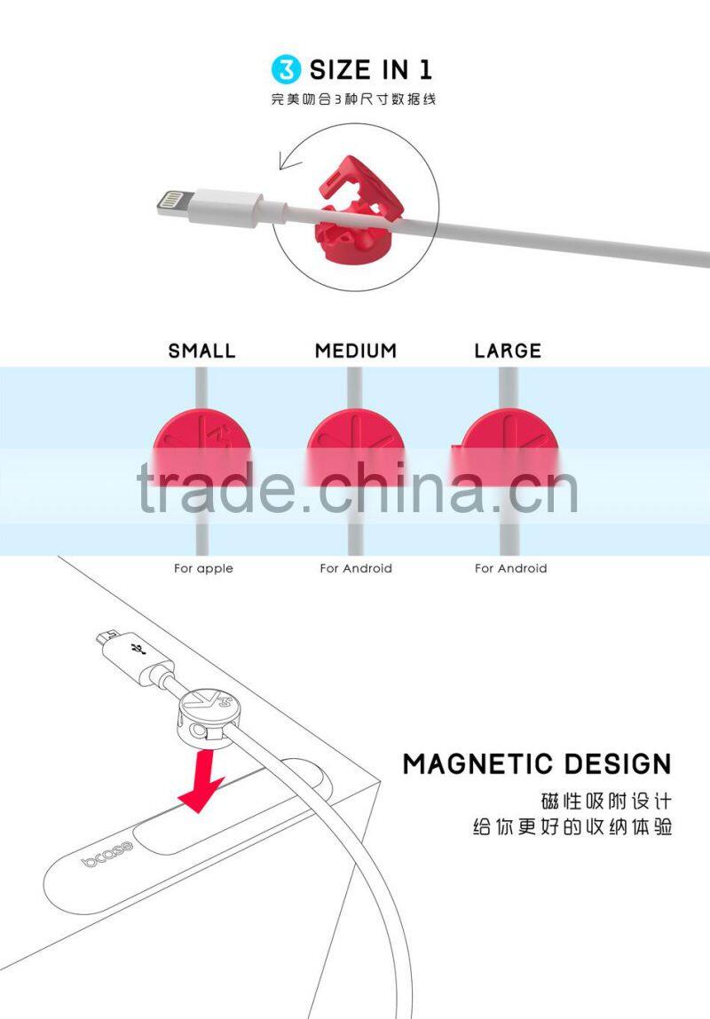 Simple and convenient Magent Desk Holder and Car Charging Cables