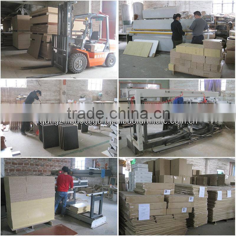 modern office workstation for two people with book shelf with four legs E-514