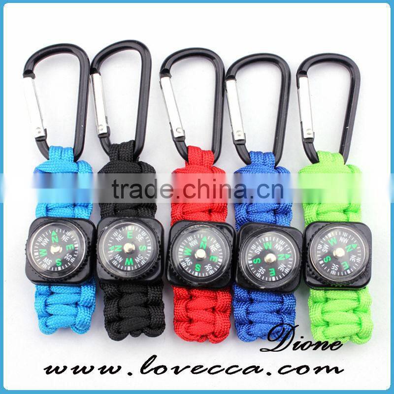 Woven Paracord Lanyard Keychain Outdoor Survival 7 Strand Flintstore Paracord Parachute Cord Lanyard Keyring Carabiner Hook Kits