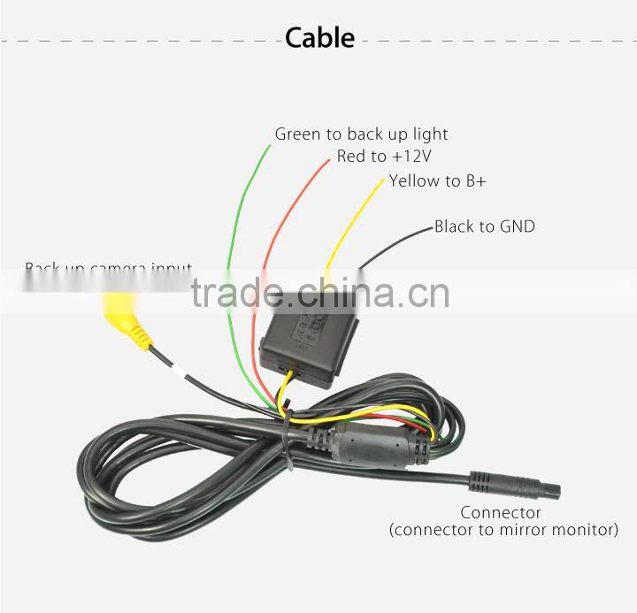 Multifunctional Gps navigation car rear view mirror with full hd dual records and wifi