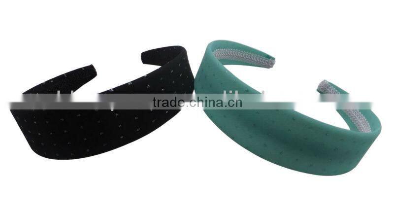 pretty dot chiffon covered hard hairbands