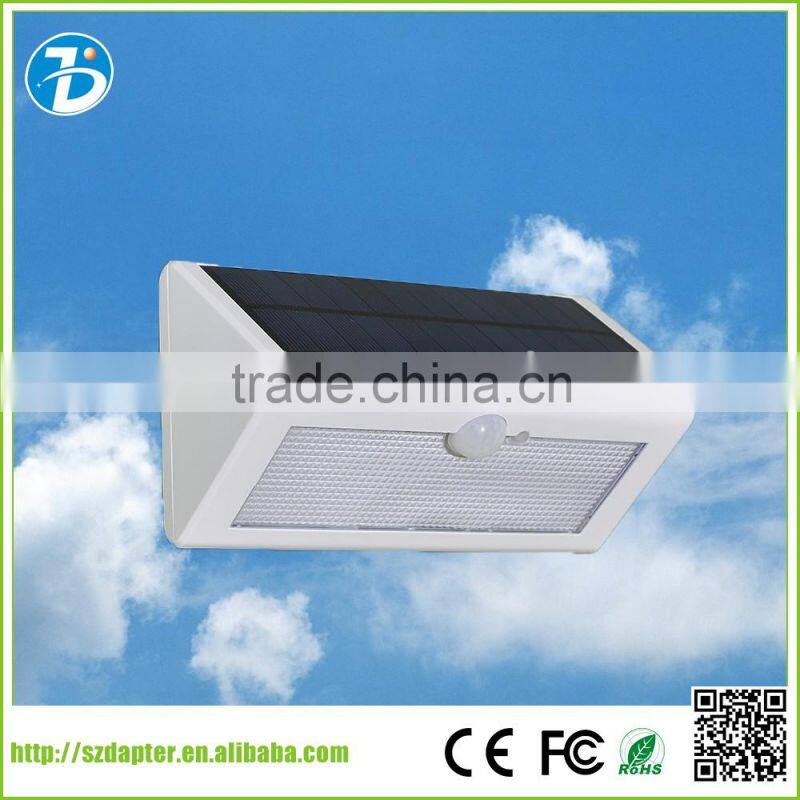 Newest design solar motion sensor light with 38 SMD LED
