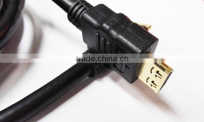 High speed hdmi cable with lock professional manufacturer support 4K*2K
