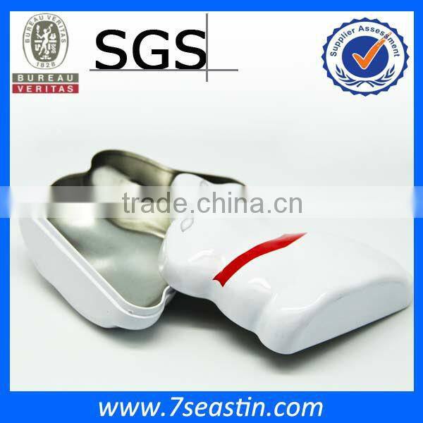 white custom tinplate box for wedding gifts