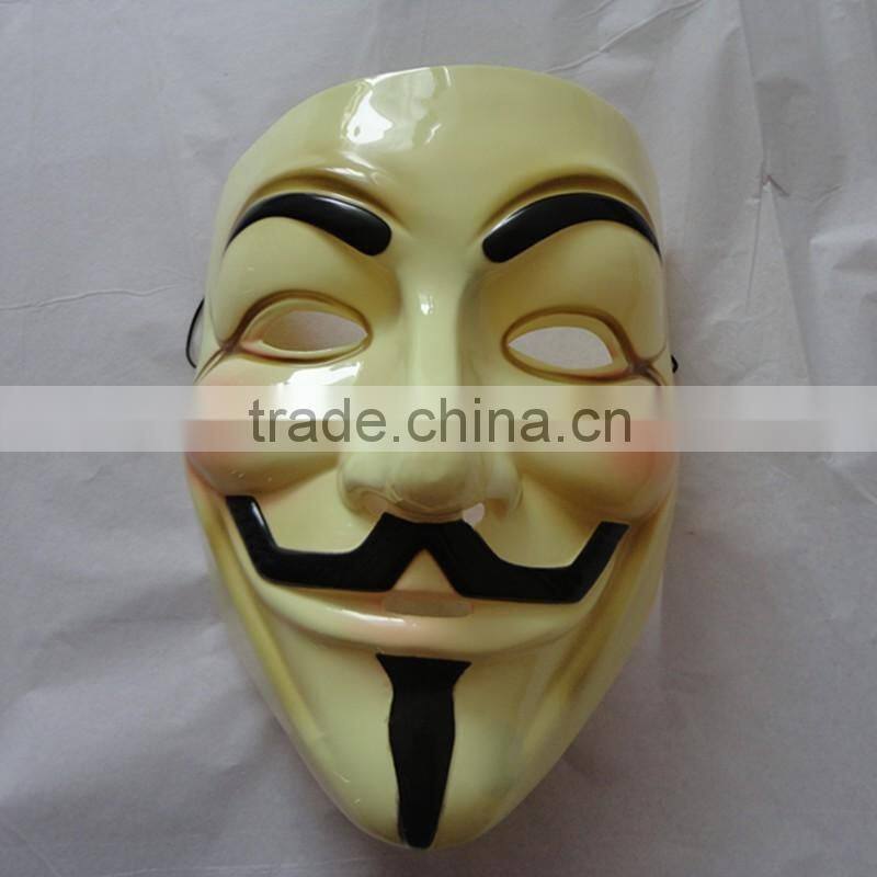 Hot movie facial mask wholesale v for vendetta mask /Luminous V for Vendetta Mask