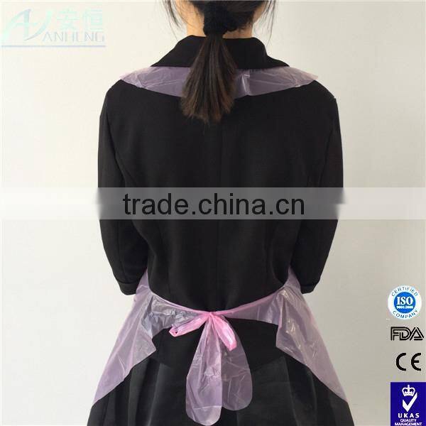 Hotel work wear disposable clear plastic aprons