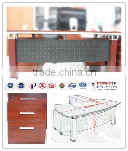 Factory Prices Executive Tables Used Office Desks With Cabinets C-004
