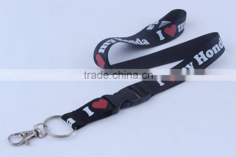 New style single cheap custom Logo nylon Printed Lanyard