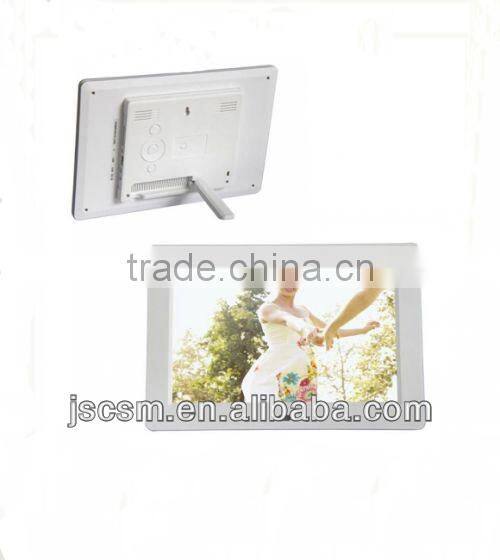 Super slim 10inch blue ray picture digital photo frame video player ad display for supermarkets advertising