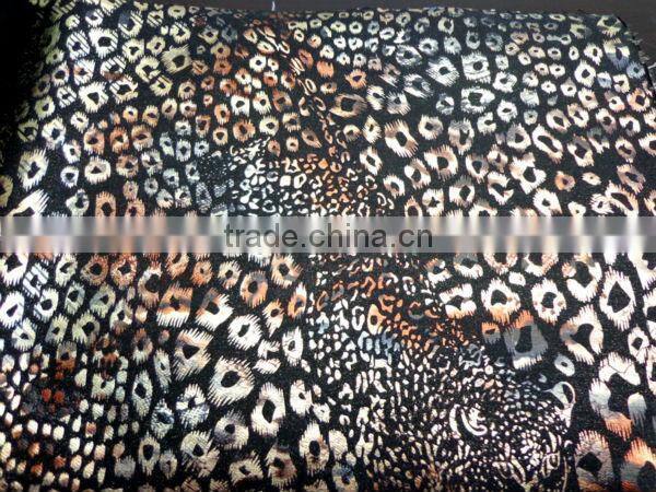 Leopard Print Denim Twill Woven Jeans Fabric 5.9 oz Model. 2m1352