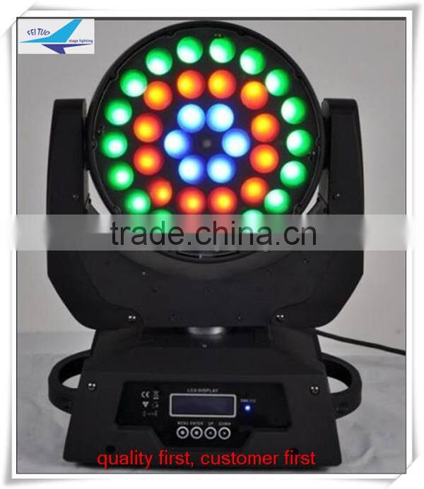 (8pcs)free shipping LED Stage Light Moving Head Light DMX RGBW Zoom 36*10w Led Moving Head Wash