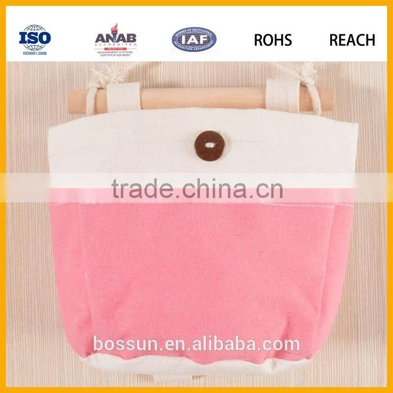 New design hang the bag wardrobe cloth pouch wall headboard wall nostalgia cotton storage bag