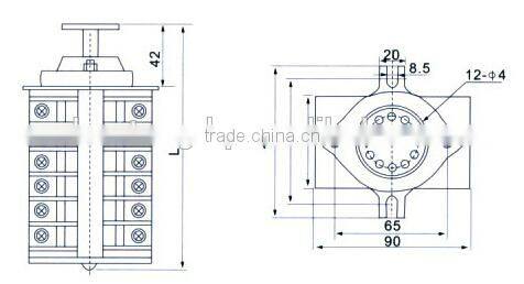 F9-12I/L good quality high voltage low current automatic auxiliary switch