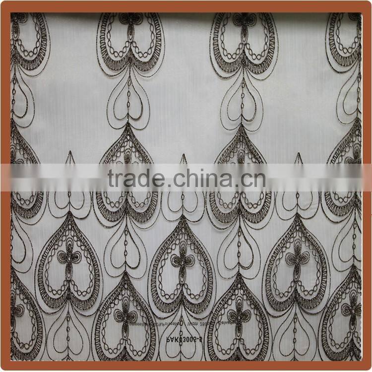 China Supplier European design Mulit-color window cotton curtain ready made