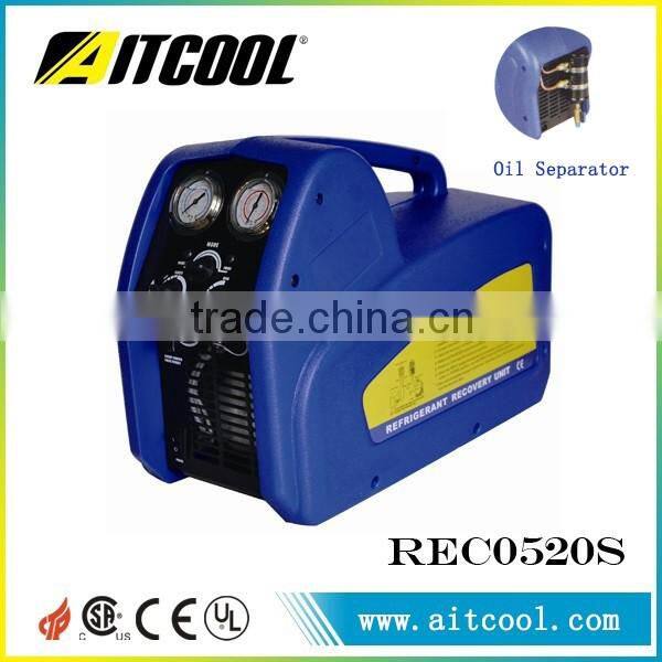 Hot sale portable dual cylinder refrigerant recovery machine with oil separator RECO520S