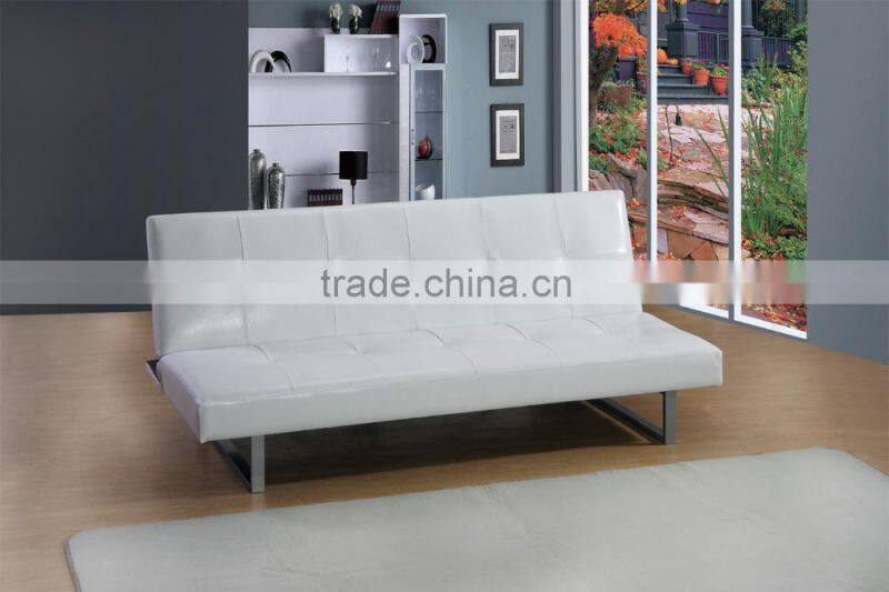 Promotional faux leather cheap foldable functional sofabed