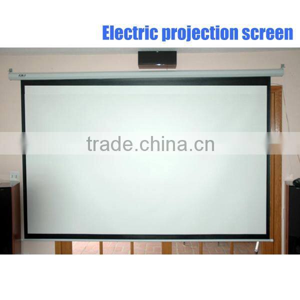 Motorised projection screen, electric projection screen, big size projector screen for office home theater school 60-300 inches