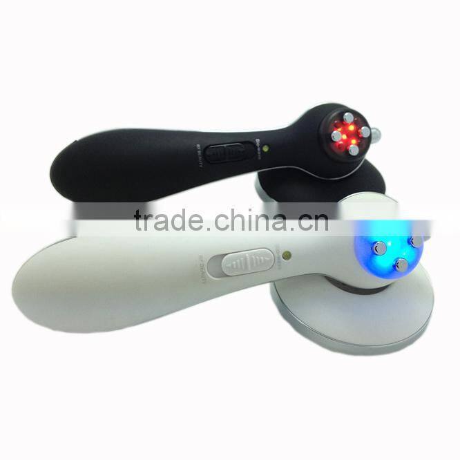 Handheld facial care system RF galvanic face lightening beauty device