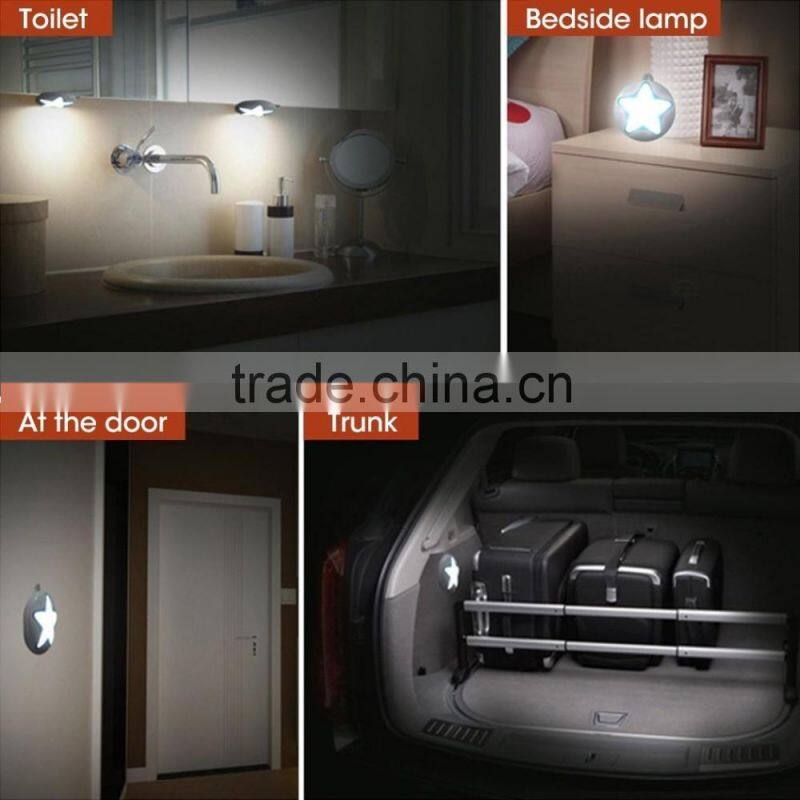 Senser Light Rechargeable LED Wireless Light-Motion Human Sensor LED Wall Light Star Night Light