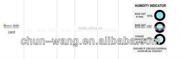 Wholesale Price 10%-40% Humidity Indicator Card with 4 Dots