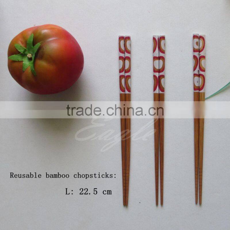 Reusabl color bamboo chopsicks